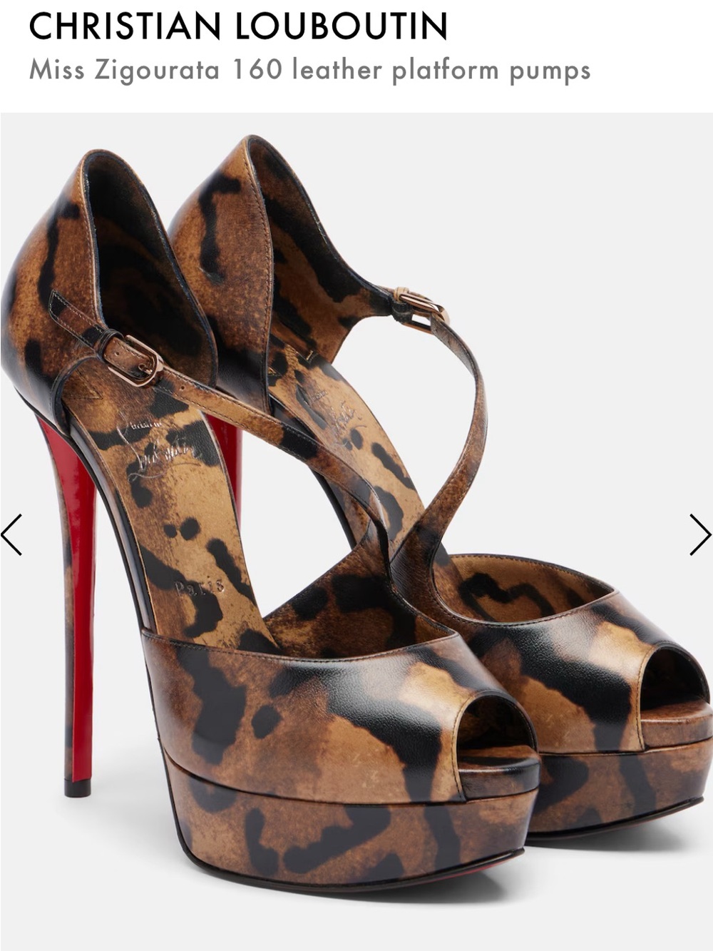 CHRISTIAN LOUBOUTIN
Miss Zigourata 160 leather platform pumps 👠